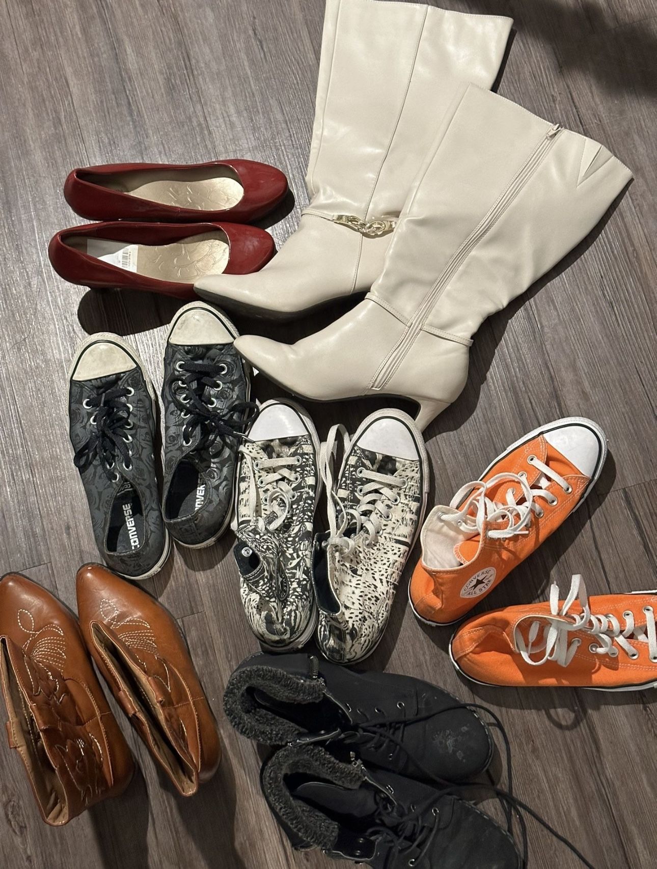 $20 For All Women's Size 9.5, 39, 10 & 10.5 Shoes: Converse, Boots, Hiking Boots,
