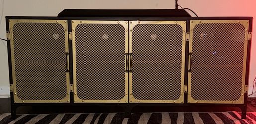 Industrial Metal Mesh Sideboard Media Console