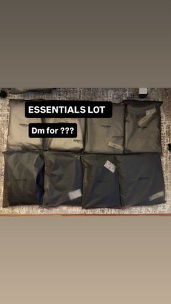 ESSENTIALS LOT - SHIRTS, HOODIES, and BOTTOMS