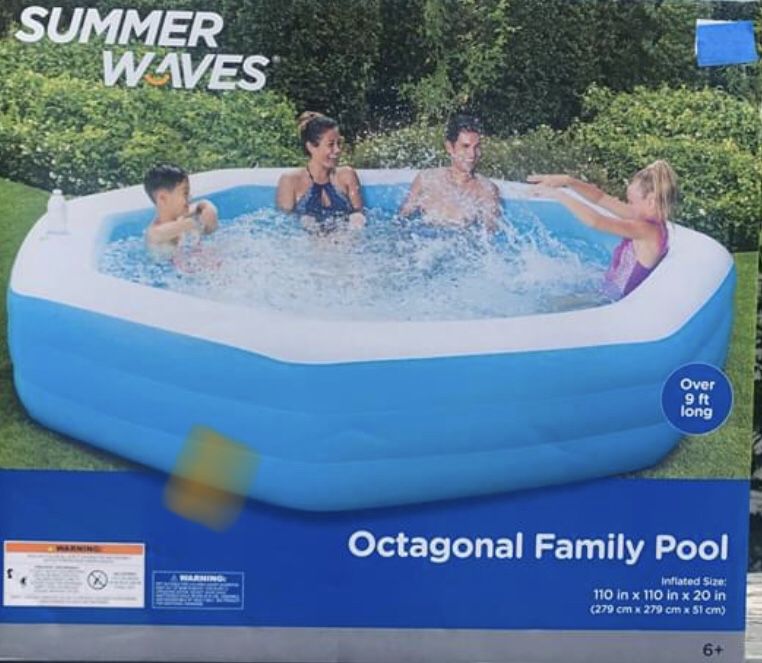Summer Waves Octagonal Family Pool