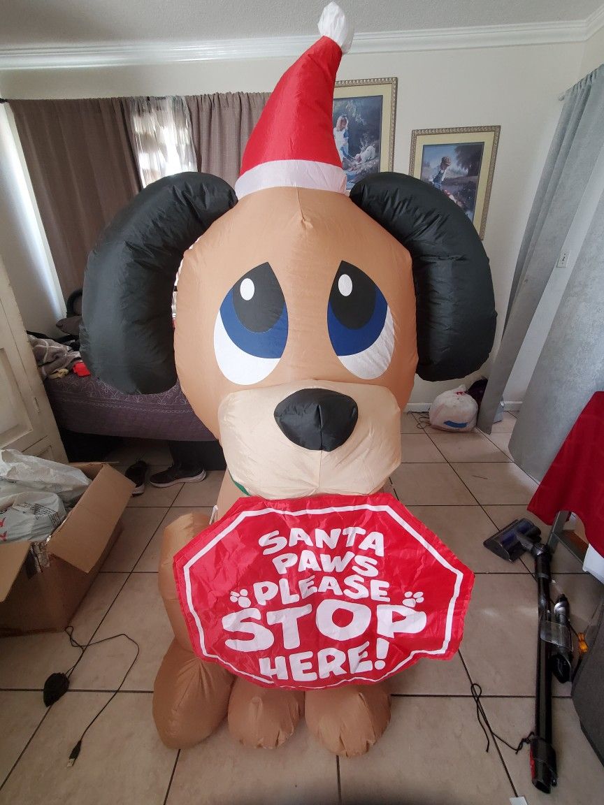 Christmas Dog Inflatable 