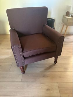 Reddish Brown Accent Chair