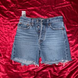Levi's High-Rise Denim Cutoff Shorts