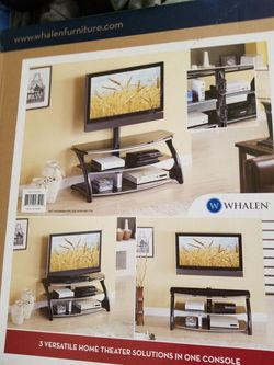 3 glass shelves fits 40 - 55" Flat Screen TV Entertainment Center