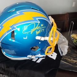 LaDainian Tomlinson Autographed Authentic Full-size Helmet