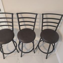 Set De 3 Bar Stools 