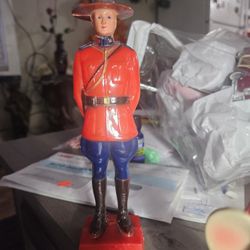 1950s Reliable Plastics Royal Canadian Mounted Police 7 1/2" Figure