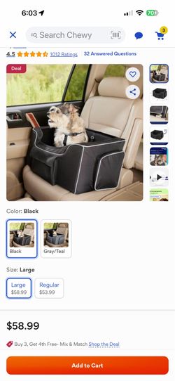 Brand New!! Dog car seat