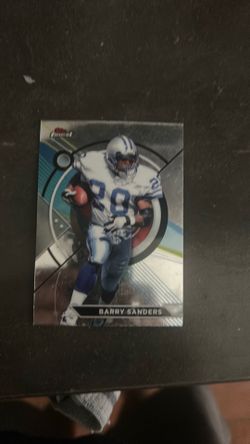 Barry Sanders trading cards.