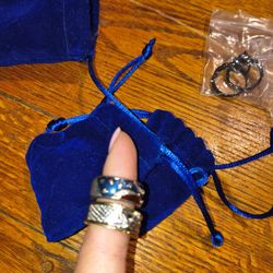 Law Enforcement LEO/LEA Jewelry Patriotic Rings 2 Sets/4 Rings $50 Multitone 