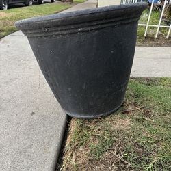A strong plastic pot