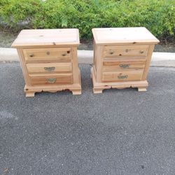 Vaughan Of Virginia Solid Wood Night Stands $350