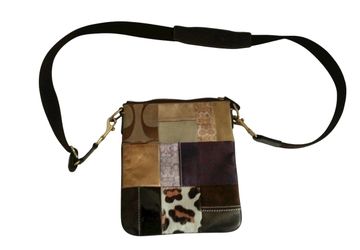  COACH Patchwork Duffel Shoulder Cross Body Purse Handbag F10514