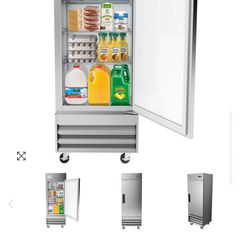 29 In. One-Door Reach-In Refrigerator - 15.5 Cu Ft. RIR-1D-SS-19C Brand New in the Box