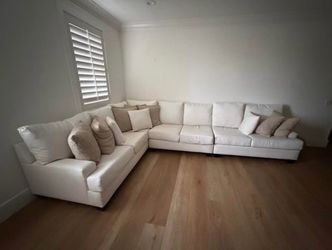 Flax Linen Sectional Sofa