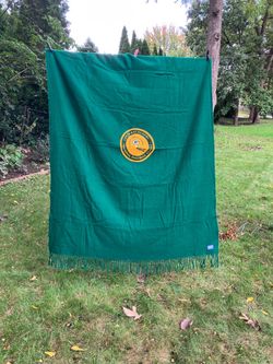 Vintage Pendleton GB Packers Wool Blanket