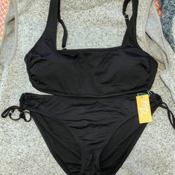 Women's Two-Piece Black Bikini 
