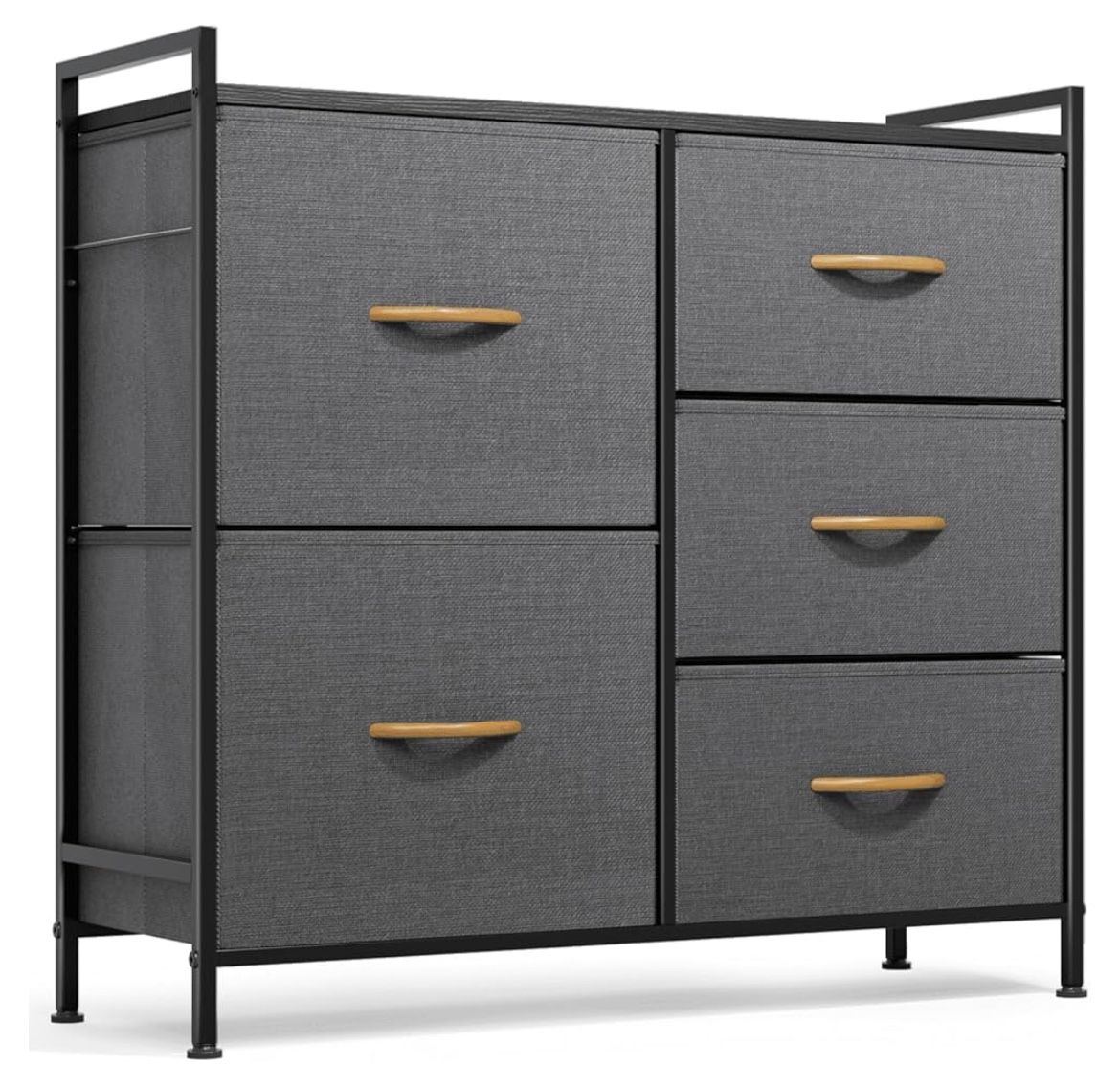 Storage and Organizers for Closet with 5 Drawers, Small Fabric Dresser and Chests of Drawers