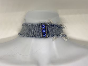 Blue Jean Choker with Swarovski Crystals!