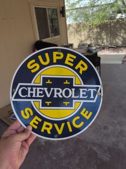 Antique Chevy sign