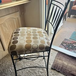 Bar Stools Set of 3, 24.5" Counter Height Bar Stools, Upholstered Barstoo