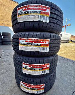 205/55/16 Arroyo vendo un set de llantas nuevas con 50,000 millas de garantía ✅🤩