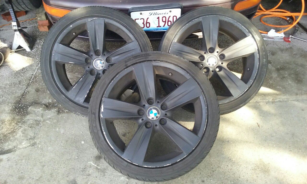3 18" BMW Rims and Tires