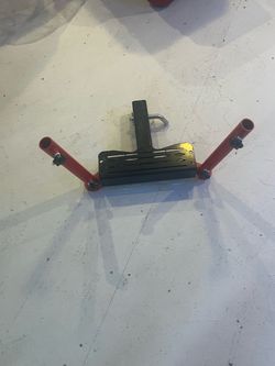 Dual Flag Pole Holder/Step for 2” Hitch Receiver-Brand New