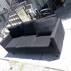 Black Sofa With USB Connection 