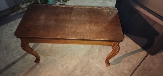 Antique wood bench or table