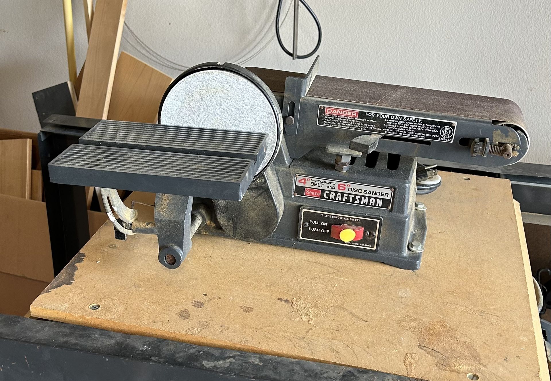 4 Inch Belt & 6 Inch Disc Sander
