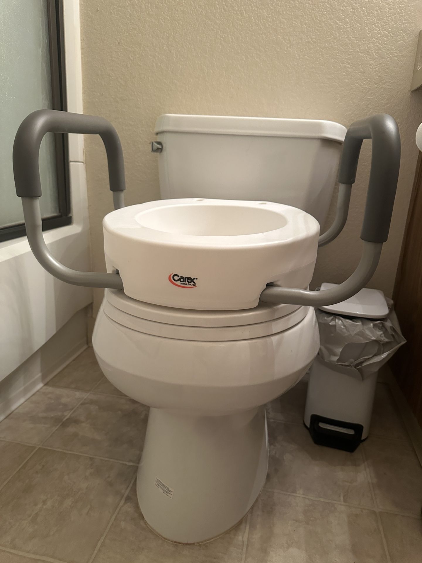 2 Carex Toilet Seat Elevator With handles
