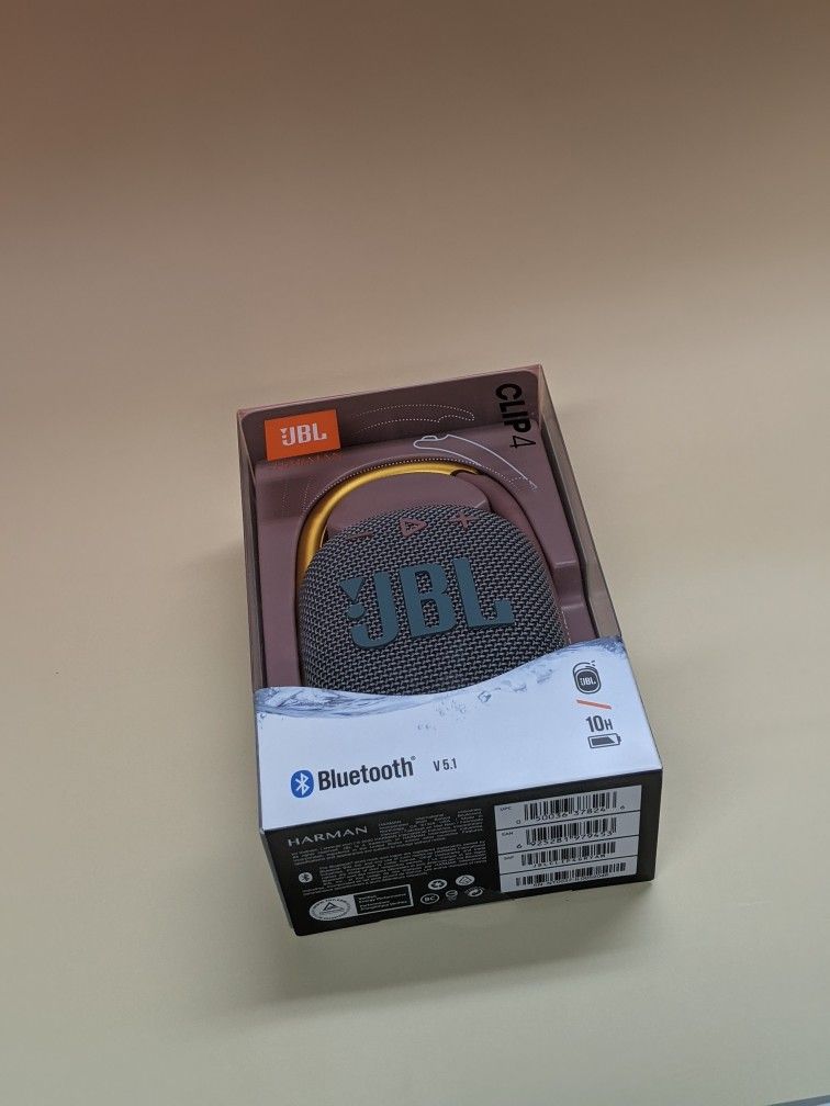 Jbl Clip 4 Bluetooth Speaker New