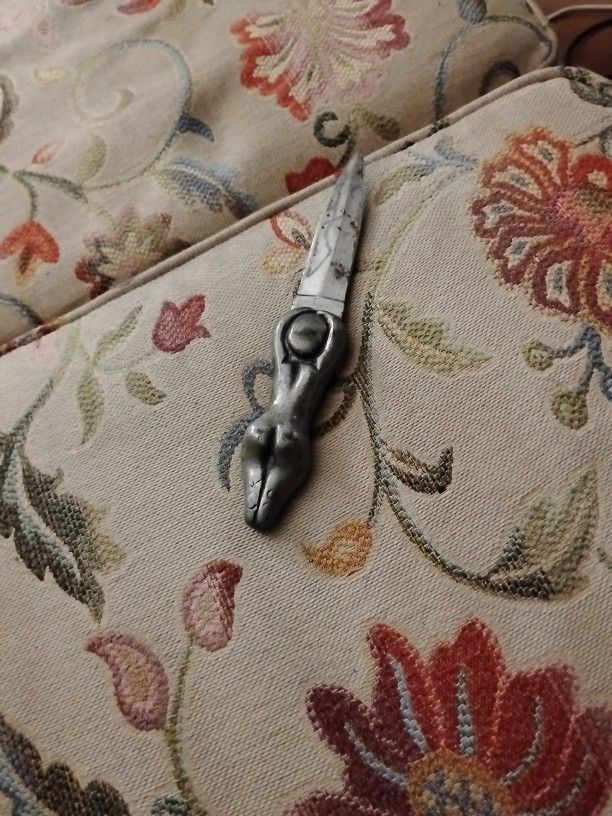 Athame Raventree Pewter Knife handmade 