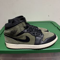 Jordan Retro 1 Mid ‘Olive Canvas’