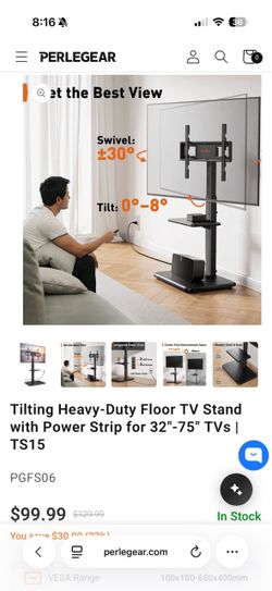 PERLEGEAR Floor TV Mount