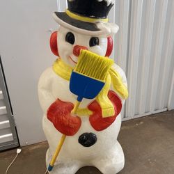 Vintage Blowmold Snowman