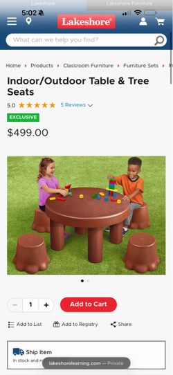 Lakeshore table + 4 chairs