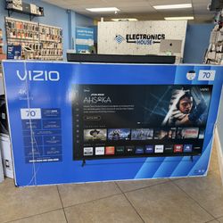 Vizio 70inch 4K Smart Tv Latest model 2024 with Free Soundbar