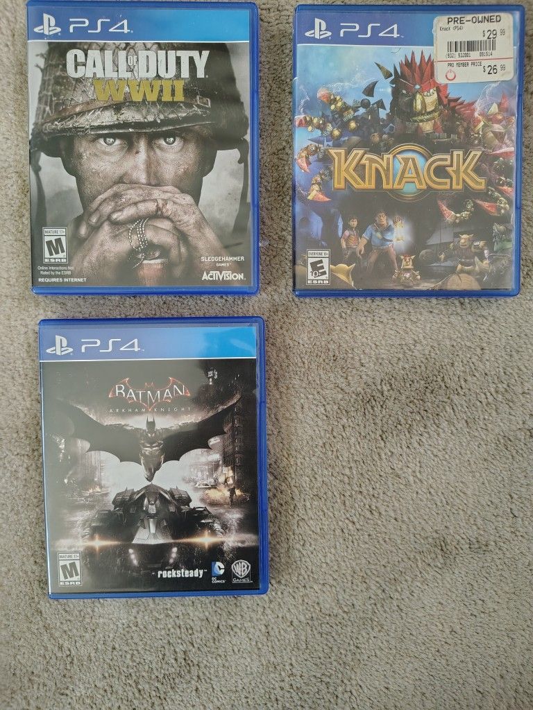 PS4 games