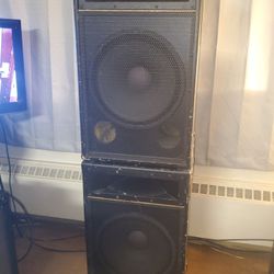2 Stage monitors And 1 Sub-woofer