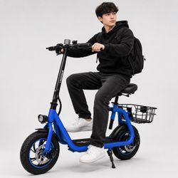 Foldable Electric Scooter with Seater