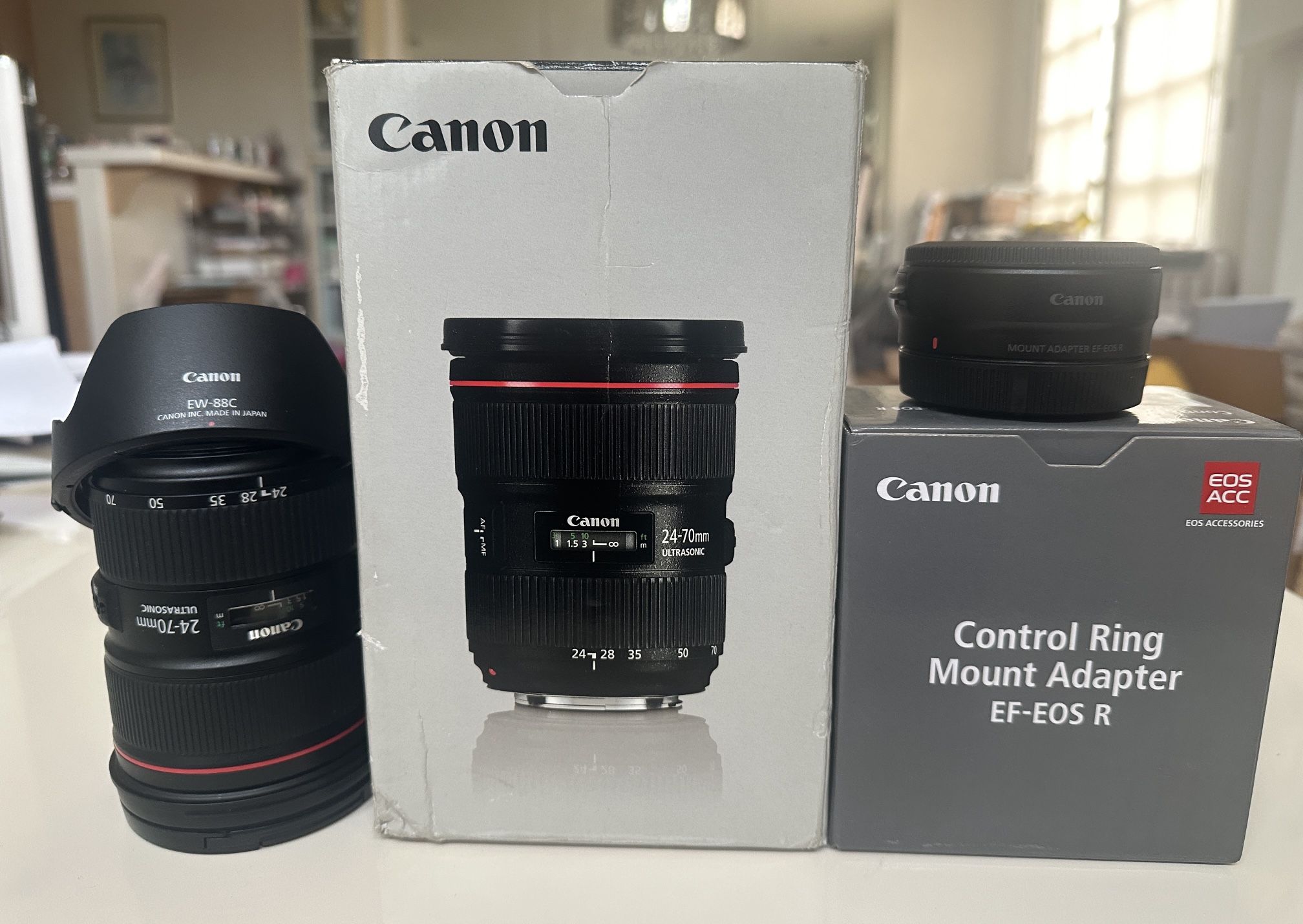 Like New Canon EF 24-70mm f/2.8L II + Free Adapter