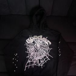 Sp5der OG Web Hoodie Black Size Small