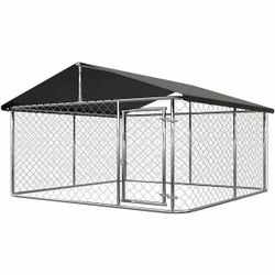 #C Outdoor Dog Playpen Heavy-Duty Dog Kennel House Mesh Dog Big Cage Pet Kennel Steel Fence with Secure Lock $ 120