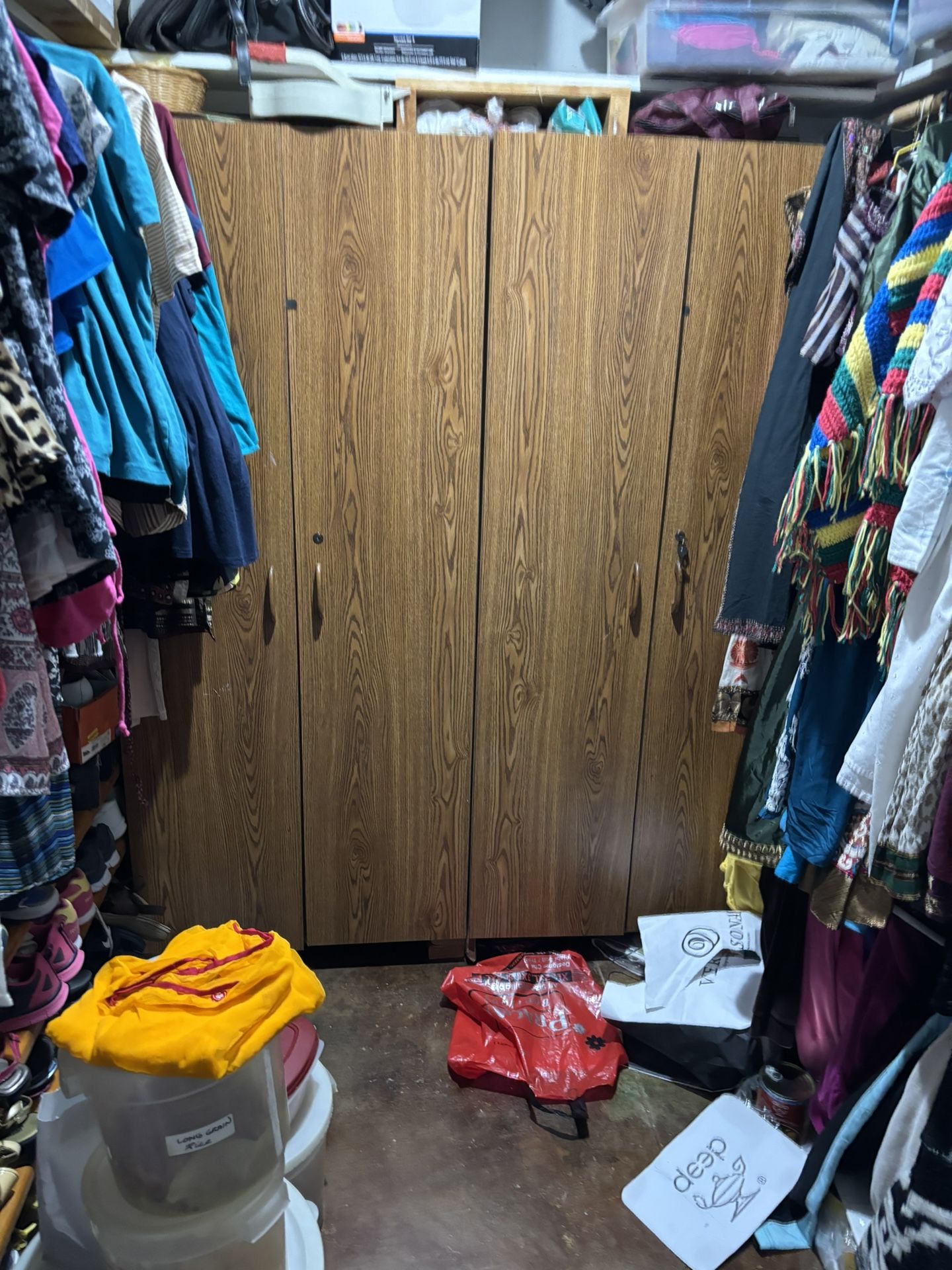 Wooden Storage Closets 