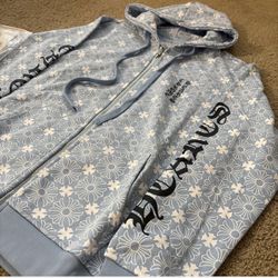 Blue Chrome Hearts Zip Up Men’s Medium 