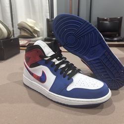 Jordan 1 Mid Multicolor Swoosh Size 
