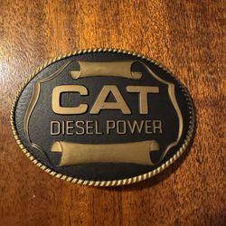 1982 Cat Diesel Power (Caterpillar Inc.) Commemorative Belt Buckle 