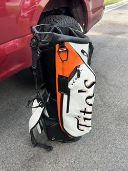 NWT Tito’s Handmade Vodka Vessel Golf Bag With Club Cover